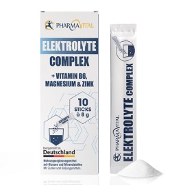 PharmaVital Electrolyte Complex+ B6 vitamin, Magnesium & Zink 10 sticks