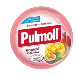 Pulmoll Candies Tropical + Vitamins Καραμέλες με Γεύση Τροπικών Φρούτων 45gr