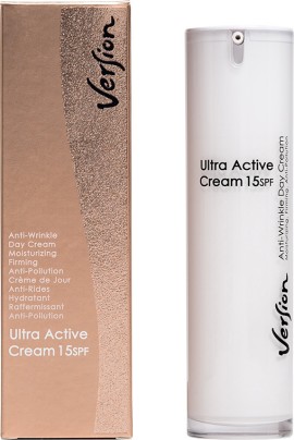 Version Ultra Active Day Cream SPF15 Αντιρυτιδική Συσφικτική & Ενυδατική Κρέμα Ημέρας 50ml