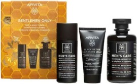 Apivita Promo Mens Care Anti-Wrinkle Face & Eye Cream Κρέμα Προσώπου Ματιών 50ml & Black Detox Cleansing Jelly Gel Καθαρισμού Για Πρόσωπο & Μάτια 50ml & Δώρο Hair & Body Wash Σαμπουάν Αφρόλουτρο 250ml