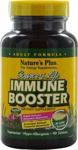 Natures Plus Source Of Life Immune Booster Adult Formula Συμπλήρωμα Διατροφής 90tabs