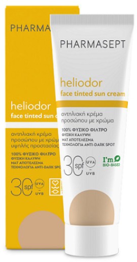 Pharmasept Heliodor Face Tinted Sun Cream Αντηλιακή Κρέμα Προσώπου με Χρώμα SPF30 50ml