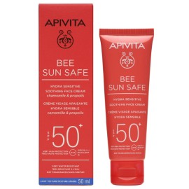 Apivita Bee Sun Safe Καταπραϋντική Κρέμα Προσώπου για Ευαίσθητες Επιδερμίδες SPF50+ 50ml