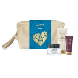 Ahava Promo Hyaluronic Acid 24/7 Cream 50ml & Detox Cleansing Gel 100ml & Vivid Burgundy Mineral Hand Cream 40ml