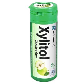 Miradent Xylitol Chewing Gum Apple Οδοντιατρικές Τσίχλες με Γεύση Μήλο 30chew. gums