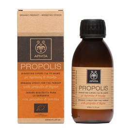 Apivita Propolis Βιολογικό Σιρόπι για το Λαιμό με Πρόπολη & Θυμάρι 150ml