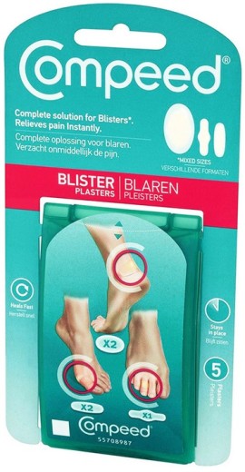 Compeed Blister Mix Pack Επιθέματα Για Φουσκάλες 3 Διαφορετικά Μεγέθη 5 Τεμάχια