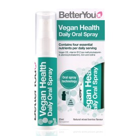 BetterYou Vegan Health Daily Oral Spray Συμπλήρωμα Διατροφής με Γεύση Μούρων 25ml