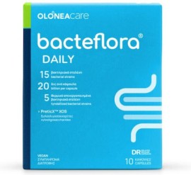 Olonea Bacteflora Daily, Προβιοτικά-Πρεβιοτικά για το Εντερικό Μικοροβίωμα, 10 Κάψουλες