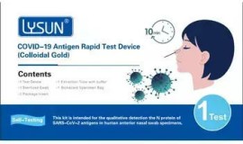 Lysun Rapid Test Αντιγόνων Του Κορωνοϊού SARS-CoV-2 Σε Μορφή Κασέτας 1τμχ