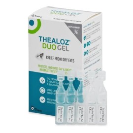 Thealoz Duo Gel Λιπαντικό & Αναπλαστικό Τζελ Ματιών, 30 x 0.4gr :