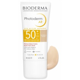 Bioderma Photoderm AR Tinted Natural Αδιάβροχη Αντηλιακή Κρέμα Προσώπου SPF50 με Χρώμα 30ml