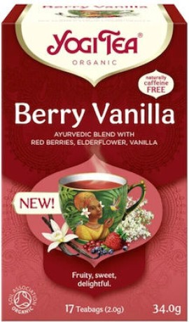 Yogi Tea Berry Vanilla Τσάι Βιολογικό 17 Φακελάκια 34gr