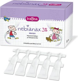 Buona Nebianax 3% 20ampx5ml (Υπερτονικό Αλατούχο Διάλυμα με Υαλουρονικό Οξύ για Βρέφη & Παιδιά)