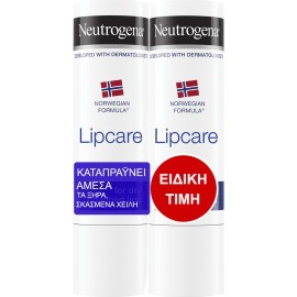 Neutrogena Norwegian Formula Lip Care Stick Ενυδατικό Στίκ Χειλιών 4,8gr 1+1 Δώρο