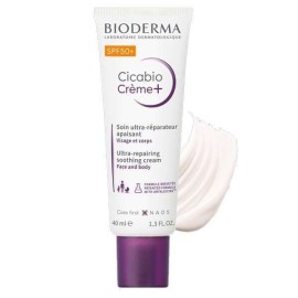 Bioderma Cicabio Creme+ Καταπραϋντική Κρέμα Ανάπλασης Με Πολύ Υψηλή Αντηλιακή Προστασία SPF50+ 40ml