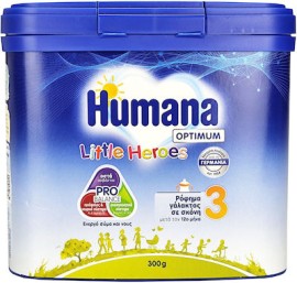 Humana 3 Optimum Little Heroes My Pack Ρόφημα Γάλακτος Σε Σκόνη 12+ Μηνών 300gr