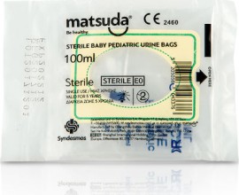 Matsuda Sterile Urine Collector, Βρεφικός Παιδιατρικός Ουροσυλλέκτης 100ml