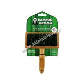 Bamboo Groom Βούρτσα Σύρμα Με Προστατευτικά Άκρα Large