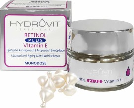 Hydrovit Retinol Plus Vitamin E Monodose Αντιγηραντικός Ορός Προσώπου Με Βιταμίνη Ε Σε Μονοδόσεις 60caps