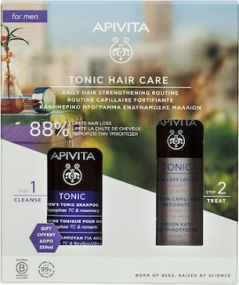 Apivita PROMO PACK Λοσιόν Κατά Της Τριχόπτωσης 150ml & Τονωτικό Σαμπουάν Για Άνδρες 250ml