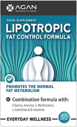 Agan Lipotropic Fat Control Formula Συμπλήρωμα Διατροφής με Τέσσερα Λιποτροπικά Αμινοξέα 30caps