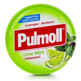 Pulmoll Καραμέλες για τον βήχα με Lime, Μέντα & Βιταμίνη C, 45gr