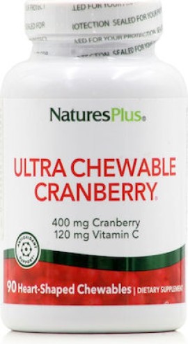 Natures Plus Ultra Chewable Cranberry Συμπλήρωμα Διατροφής 90 tabs