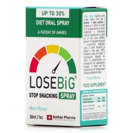 LOSEBiG Stop Snacking Spray Diet Oral Mint Flavor Σπρέι για την Μείωση του το Τσιμπολογήματος 30ml