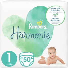 Pampers Πάνες Harmonie No 1 (2-5kg) Πάνες 50Τμχ