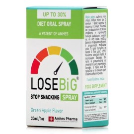 LOSEBiG Stop Snacking Spray Diet Oral Green Apple Flavor Σπρέι για την Μείωση του το Τσιμπολογήματος 30ml