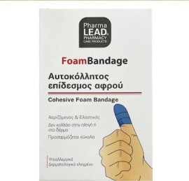 Pharmalead FoamBandage Αυτοκόλλητος Επίδεσμος Αφρού 6cm x 1m Μπλε, 1τεμ