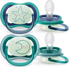 Philips Avent Πιπίλα Ultra Air Night 6-18μηνών+ Moon-Star 2τμχ