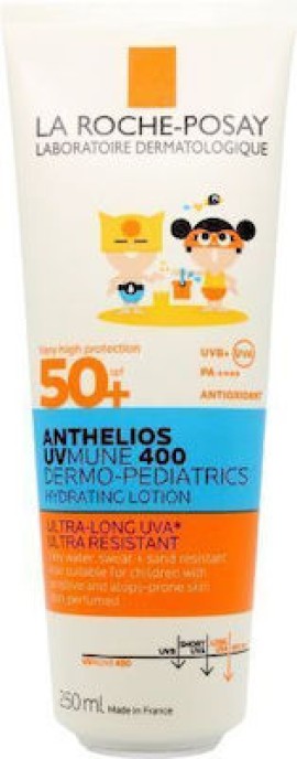 La Roche Posay Anthelios Uvmune 400 Dermo-Pediatrics Hydrating Lotion SPF 50+ Παιδικό Ενυδατικό Αντηλιακό Γαλάκτωμα για Ευαίσθητο & με Τάση Ατοπίας Δέρμα 250ml